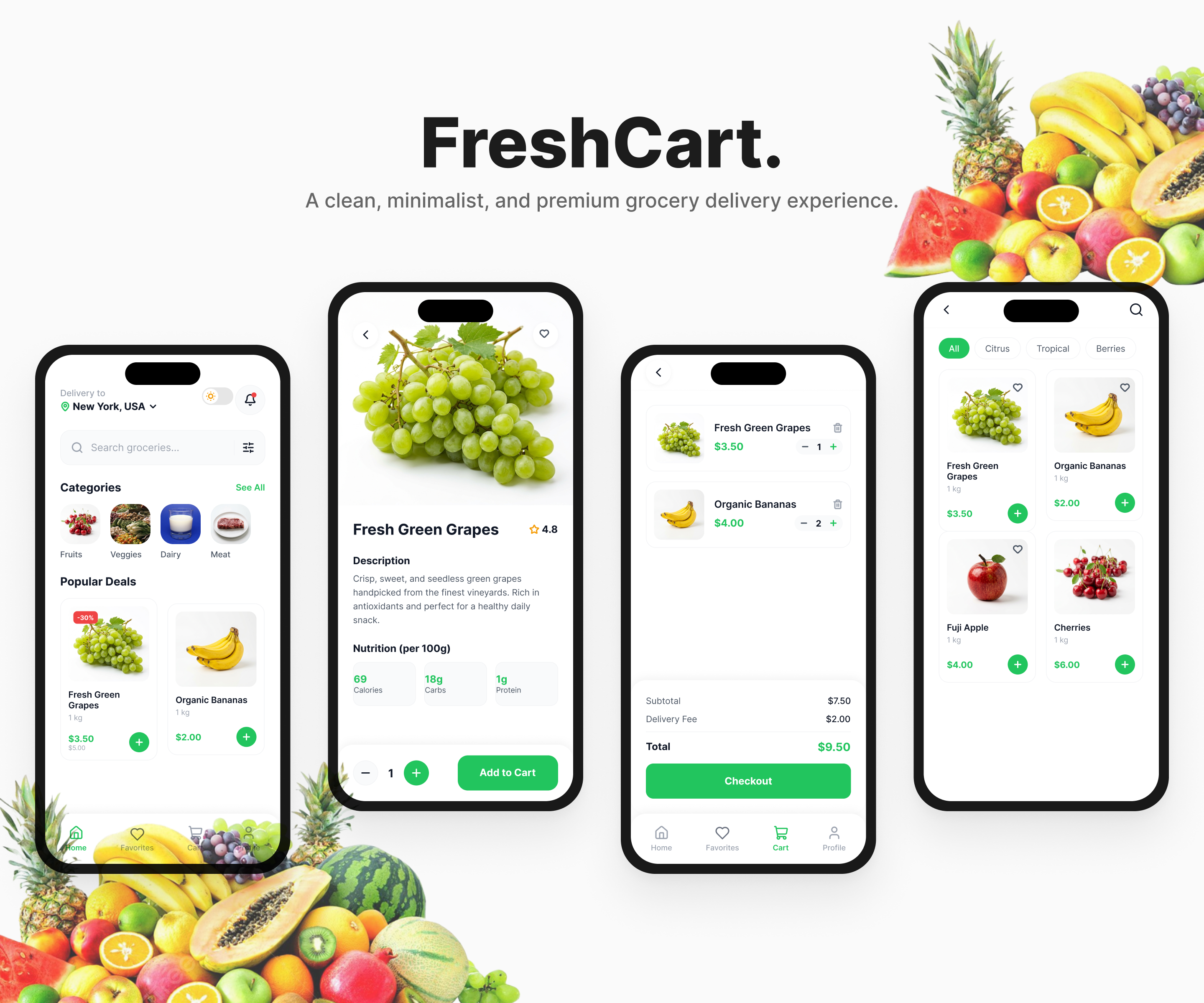 Fruit Market App Design